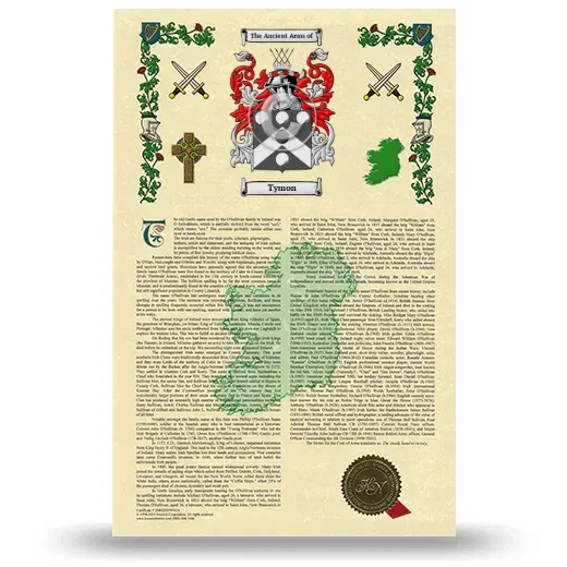 Tymon Armorial History with Coat of Arms