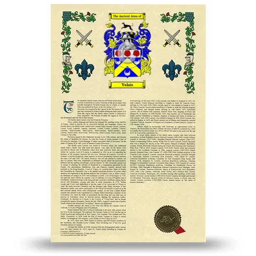 Valais Armorial History with Coat of Arms