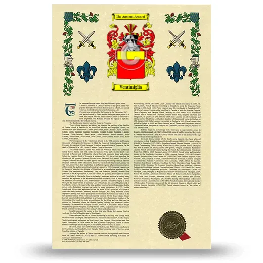 Ventimiglia Armorial History with Coat of Arms