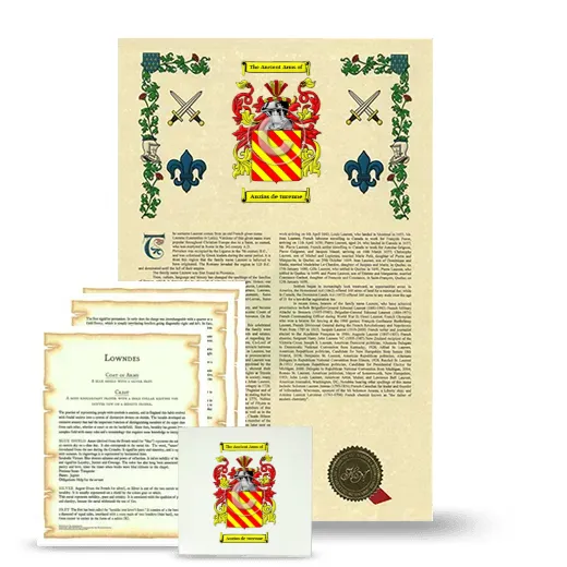 Auzias de turenne Armorial, Symbolism and Large Ceramic Tile