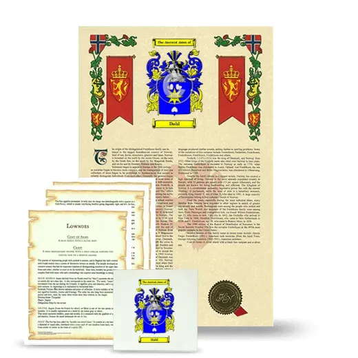 Dahl Armorial, Symbolism and Large Ceramic Tile