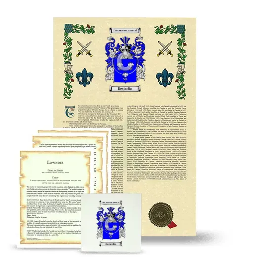 Desjardin Armorial, Symbolism and Large Ceramic Tile