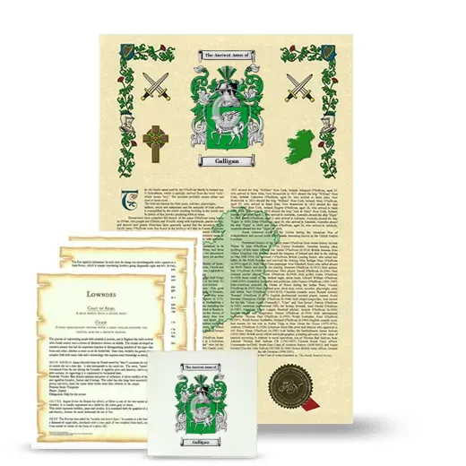 Galligan Armorial, Symbolism and Large Ceramic Tile