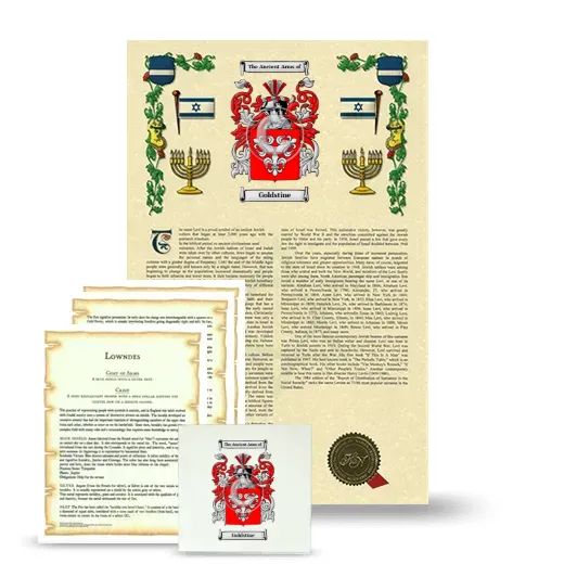 Goldstine Armorial, Symbolism and Large Ceramic Tile