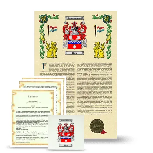 Horn Armorial, Symbolism and Large Ceramic Tile