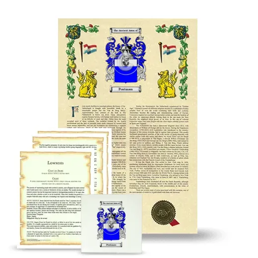 Postman Armorial, Symbolism and Large Ceramic Tile