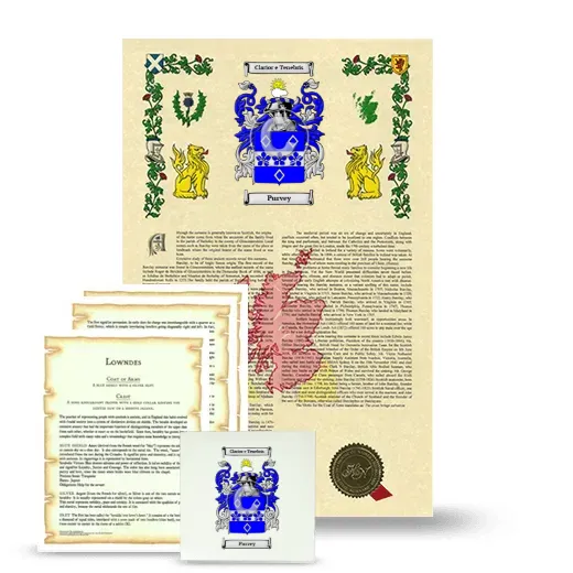 Purvey Armorial, Symbolism and Large Ceramic Tile