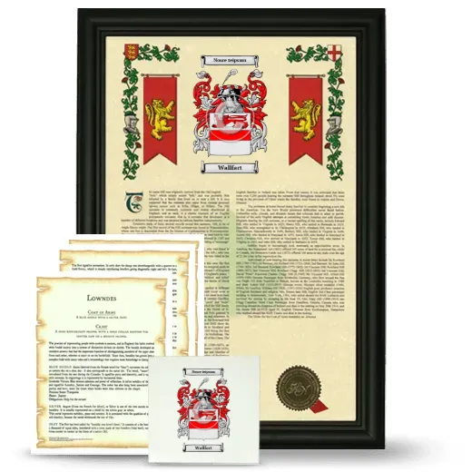 Wallfart Framed Armorial, Symbolism and Large Tile - Black