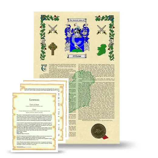 O'Cheint Armorial History and Symbolism package