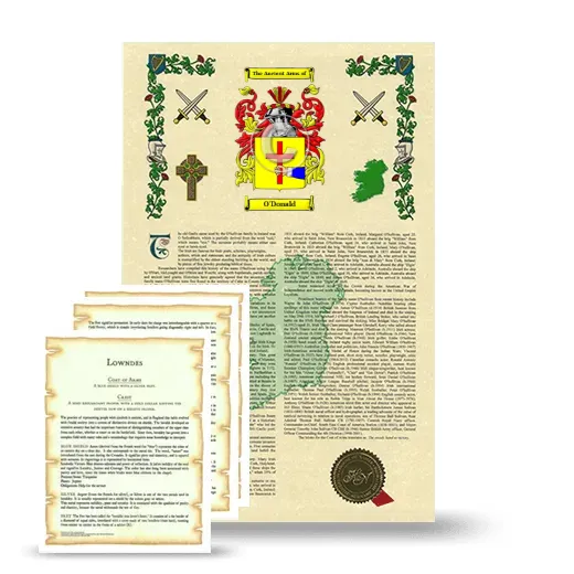 O'Donald Armorial History and Symbolism package