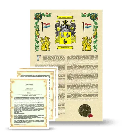 Ackerman Armorial History and Symbolism package