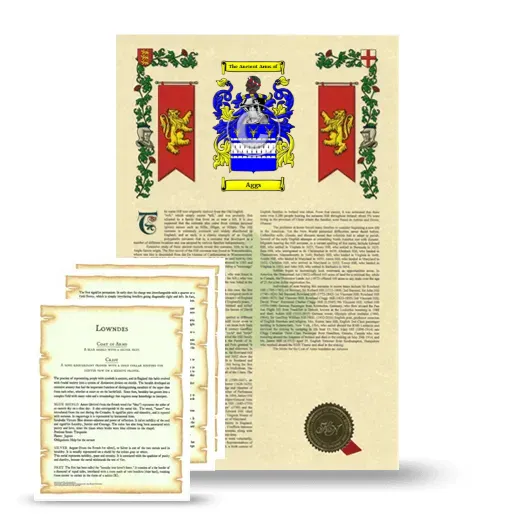 Aggs Armorial History and Symbolism package