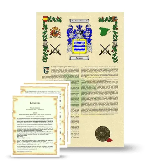 Aguayo Armorial History and Symbolism package