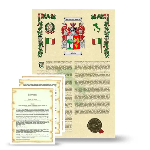 Alicia Armorial History and Symbolism package