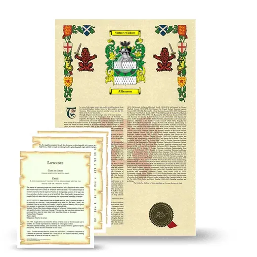 Allanson Armorial History and Symbolism package