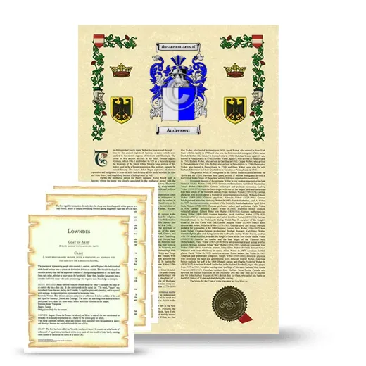 Andressen Armorial History and Symbolism package