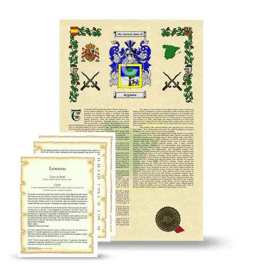 Argueta Armorial History and Symbolism package