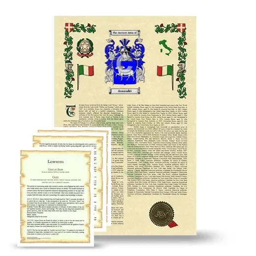 Assandri Armorial History and Symbolism package