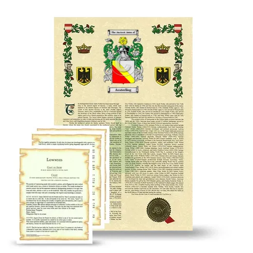 Austerling Armorial History and Symbolism package