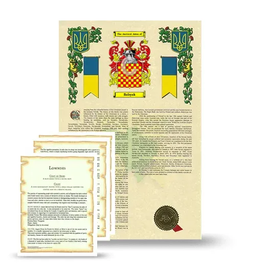 Babyak Armorial History and Symbolism package