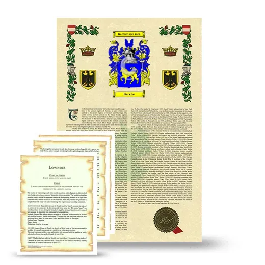 Bacche Armorial History and Symbolism package