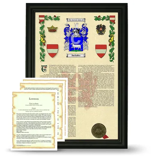 Bachofen Framed Armorial History and Symbolism - Black