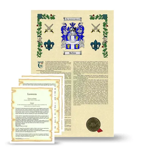 Barbou Armorial History and Symbolism package