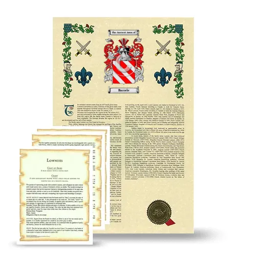 Barrele Armorial History and Symbolism package