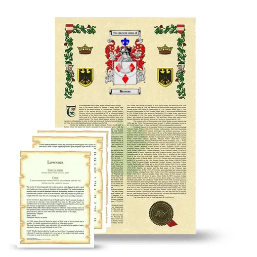 Barson Armorial History and Symbolism package