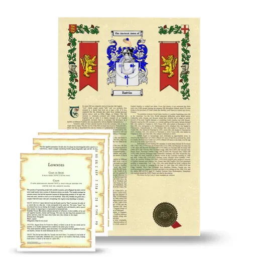 Battin Armorial History and Symbolism package