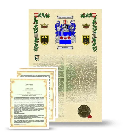 Bauden Armorial History and Symbolism package