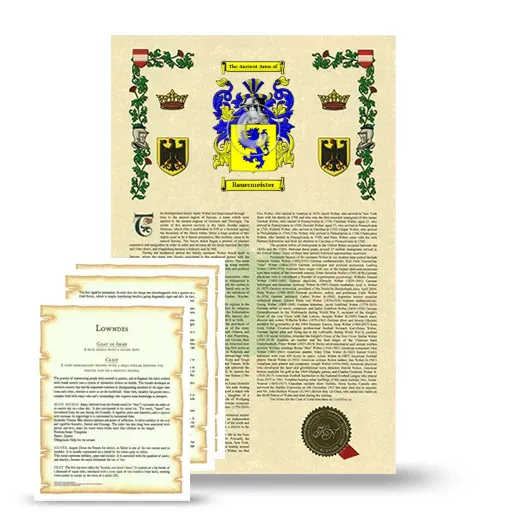 Bauermeister Armorial History and Symbolism package