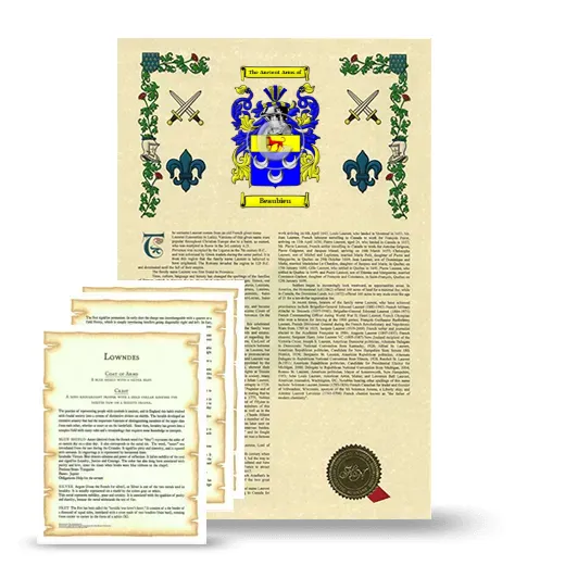 Beaubien Armorial History and Symbolism package