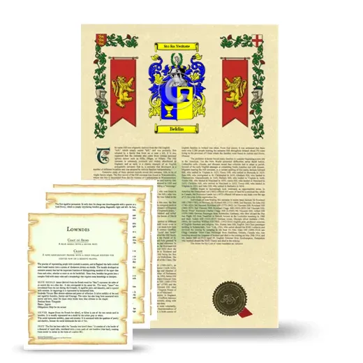 Beldin Armorial History and Symbolism package
