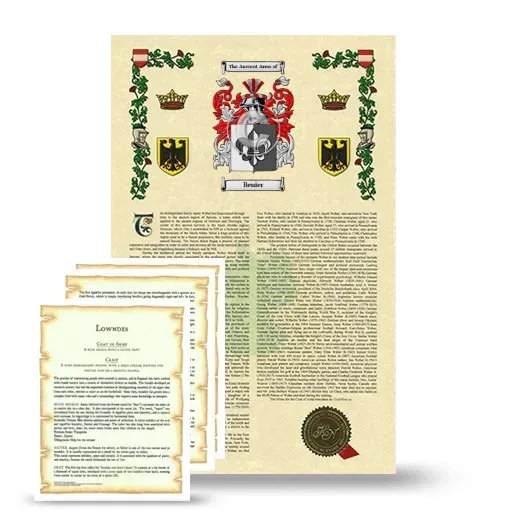 Benier Armorial History and Symbolism package