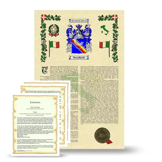 Berardinelli Armorial History and Symbolism package