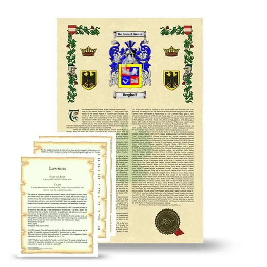 Berghoff Armorial History and Symbolism package
