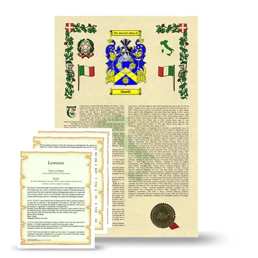 Binelli Armorial History and Symbolism package