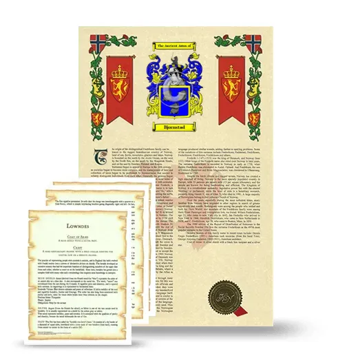 Bjornstad Armorial History and Symbolism package