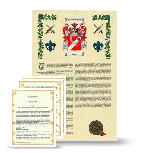 Blait Armorial History and Symbolism package