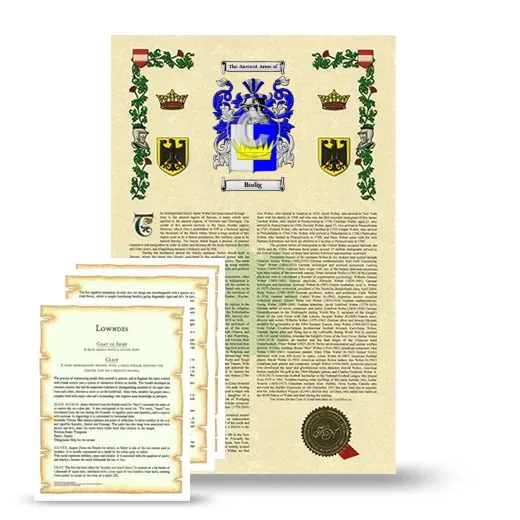 Bodig Armorial History and Symbolism package