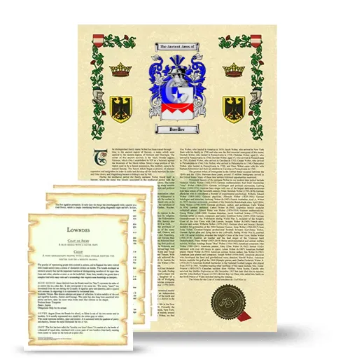 Boeller Armorial History and Symbolism package