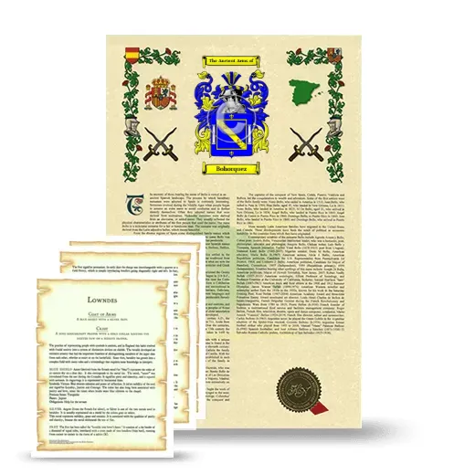 Bohorquez Armorial History and Symbolism package