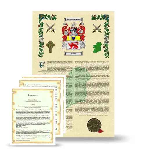 Bollen Armorial History and Symbolism package