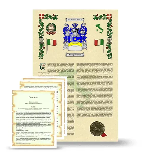 Bongiovanni Armorial History and Symbolism package