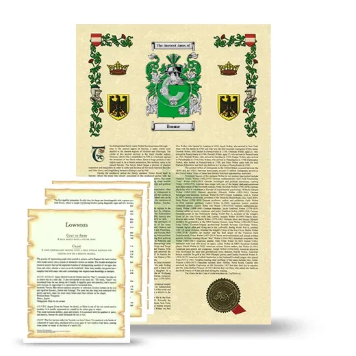 Boone Armorial History and Symbolism package