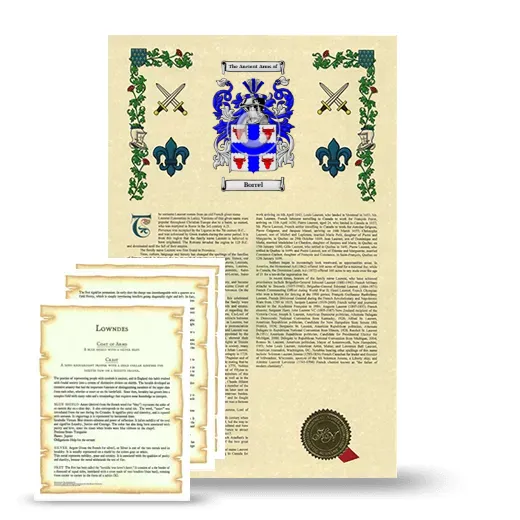 Borrel Armorial History and Symbolism package