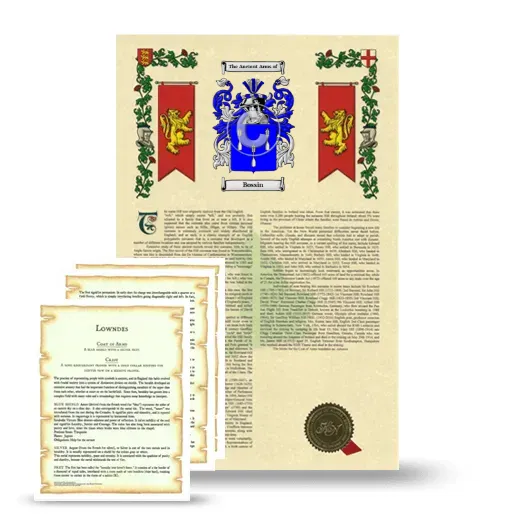 Bossin Armorial History and Symbolism package