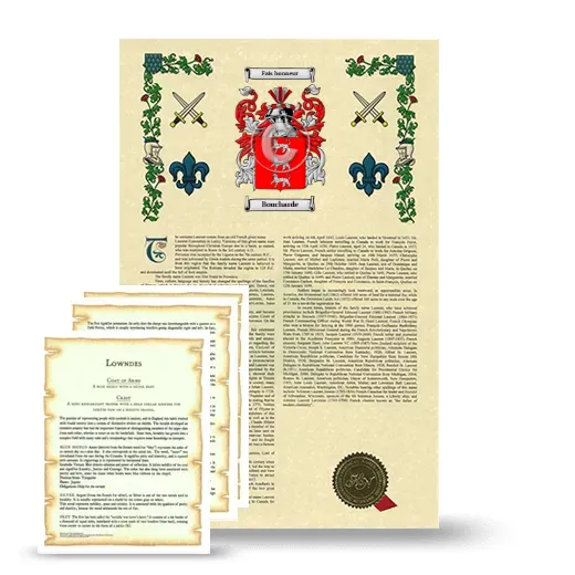 Boucharde Armorial History and Symbolism package