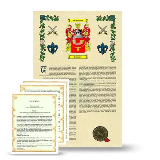 Bouvier Armorial History and Symbolism package